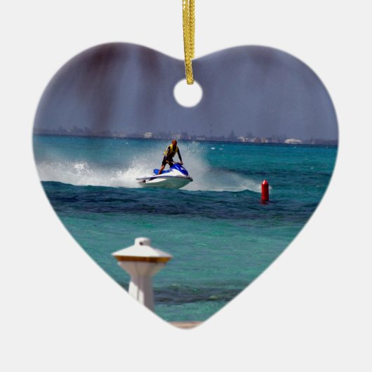 Jet Ski-paradijs Keramisch Ornament (Voorkant)