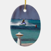 Jet Ski Paradise Keramisch Ornament (Voorkant)
