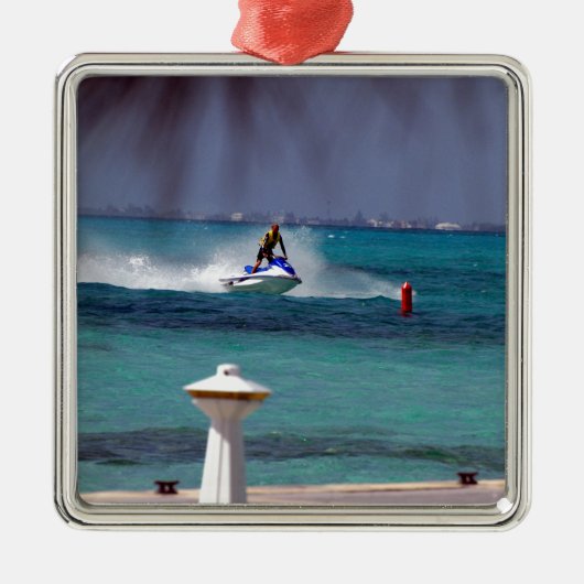 Jet Ski Paradise Metalen Ornament (Voorkant)