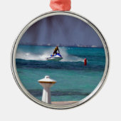 Jet Ski Paradise Metalen Ornament (Voorkant)