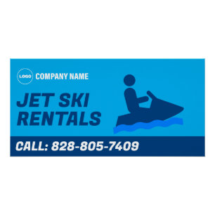 Jet Ski Rental Custom Glossy Poster