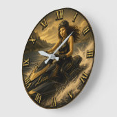 Jet Ski Rider Funny Mona Lisa Grote Klok (Hoek)