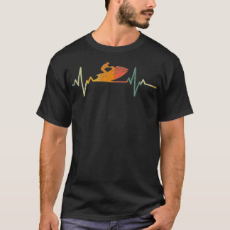Jet Ski Rider Gift Heartbeat JetSki Premiu T-shirt