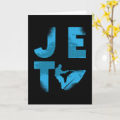 Jet Ski Rider Water Sports Jet Skiing Jetski Kaart (Gele Bloem)