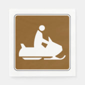 Jet Ski Sign Napkins Servet (Voorkant)