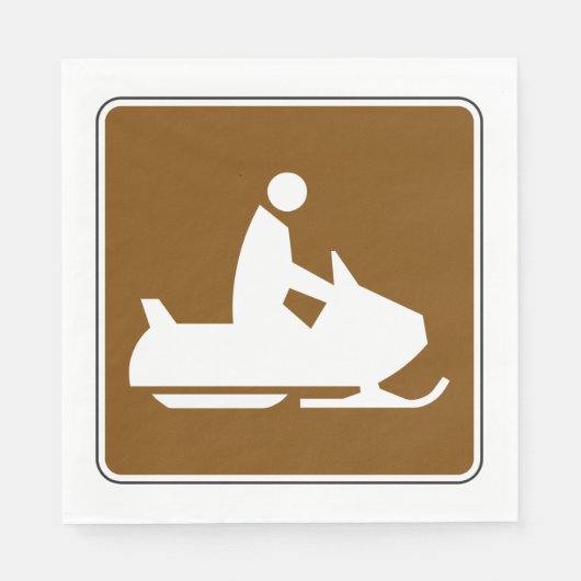 Jet Ski Sign Napkins Servet (Voorkant)