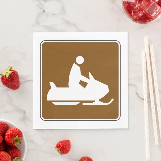 Jet Ski Sign Napkins Servet