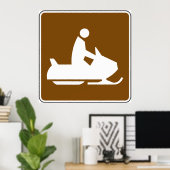 Jet Ski Sign Poster (Thuiskantoor)