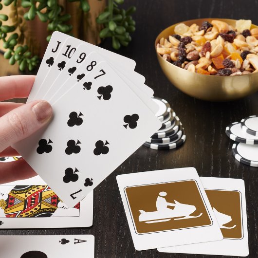 Jet Ski Sign Spelling-kaarten Pokerkaarten