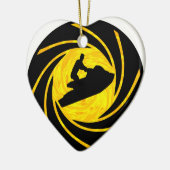 JET SKI SOL KERAMISCH ORNAMENT (Links)