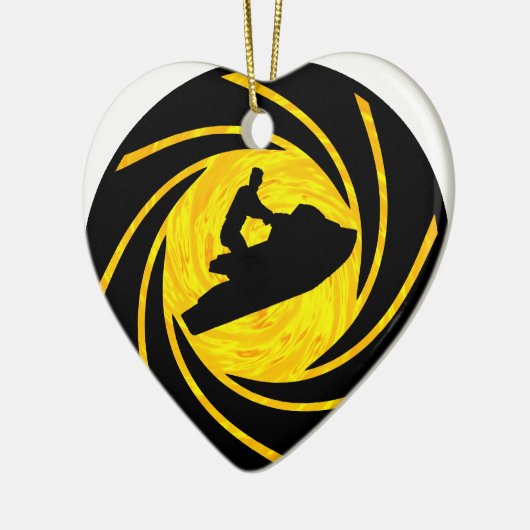 JET SKI SOL KERAMISCH ORNAMENT (Links)