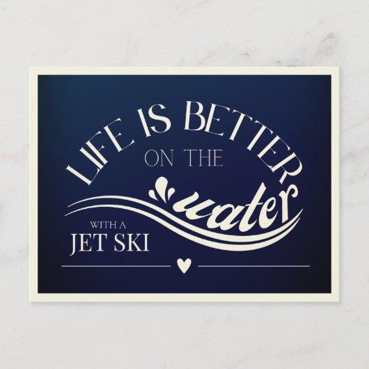 jet ski sup kano kajak boot briefkaart (Voorkant)