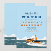 Jet Ski Uitnodigingen (Voorkant / Achterkant)