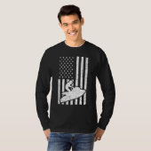 Jet Ski Us American Flag Jet Skiing T-shirt (Voorkant volledig)
