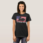Jet Ski Yes This Is My Jet Ski American Flag T-shirt (Voorkant volledig)