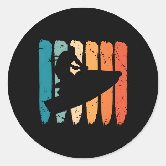 Jet Skiën Watercraft Jet Skiën Jet Ski Ronde Sticker (Voorkant)