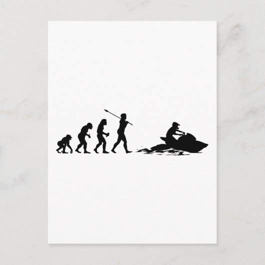 Jet Skier Briefkaart (Voorkant)