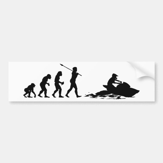Jet Skier Bumpersticker (Voorkant)