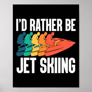 Jet Skier Driver Persoonlijke Waterscooter Motorsp Poster