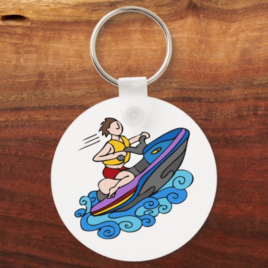 Jet Skier Sleutelhanger (Voorkant)