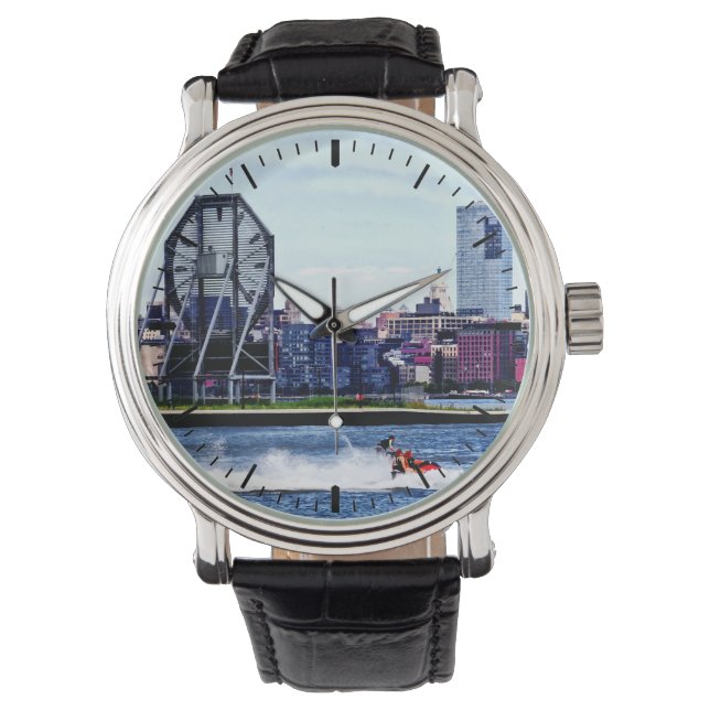 Jet Skiing by Colgate Clock Horloge (Voorkant)