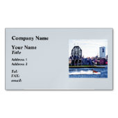 Jet Skiing by Colgate Clock Magnetisch Visitekaartje (Voorkant)