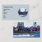 Jet Skiing by Colgate Clock Visitekaartje (Voorkant / Achterkant)