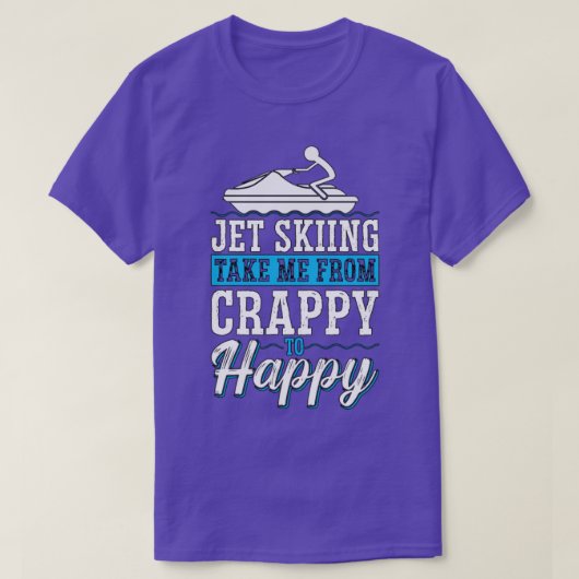 Jet Skiing haalt me uit de sporten T-shirt (Design voorkant)