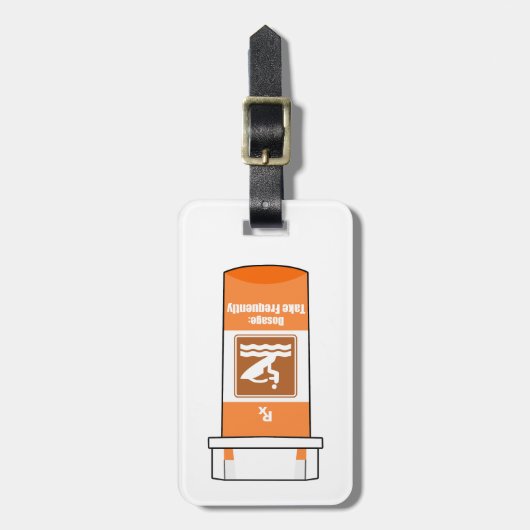 Jet Skiing is mijn geneesmiddel Bagagelabel (Voorkant verticaal)