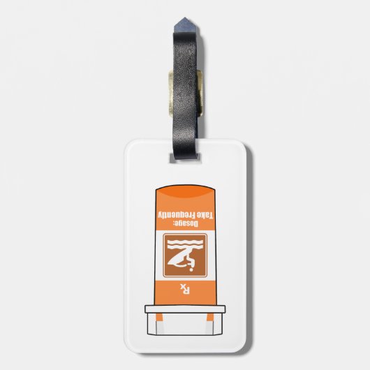 Jet Skiing is mijn geneesmiddel Bagagelabel (Achterkant verticaal)