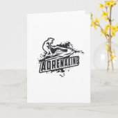 Jet Skiing Jet Ski Adrenaline Water Sports Jetski Kaart (Gele Bloem)