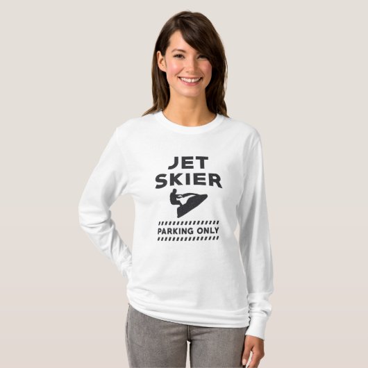 Jet Skiing Jet Ski Jet Skier Parking only Water T-shirt (Voorkant volledig)