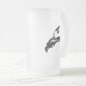 Jet ski's grote sprong matglas bierpul (Voorkant rechts)