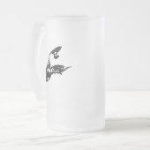 Jet ski's grote sprong matglas bierpul (Voorkant links)