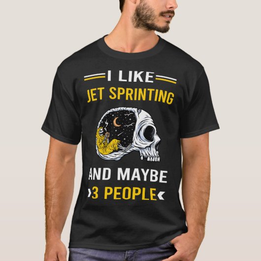 Jet Sprint sprintboot racen T-shirt (Voorkant)