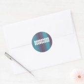 Jet Stream - Sjabloon Ronde Sticker (Envelop)