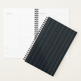 Jet Stream Strepen in Donker Marineblauw Planner