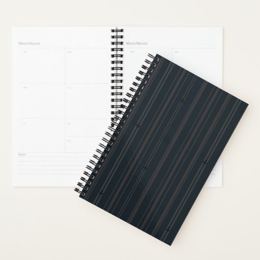 Jet Stream Strepen in Donker Marineblauw Planner (Display)