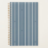 Jet Stream Strepen in Koloniaal Blauw Planner (Voorkant)