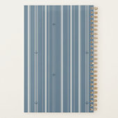 Jet Stream Strepen in Koloniaal Blauw Planner (Achterkant)