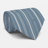 Jet Stream Strepen Koloniaal Blauw Stropdas (Opgerold)