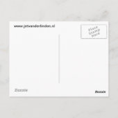 Jet van der Linden ansichtkaart Briefkaart (Achterkant)