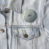 Jet vecht over Zeeen Ronde Button 5,7 Cm (In situ)