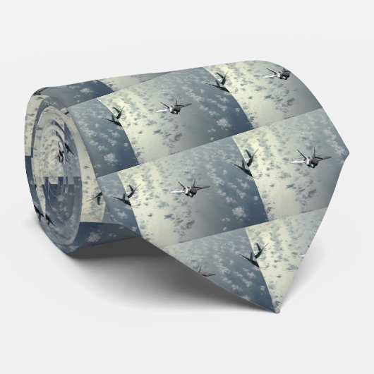 Jet vecht over Zeeen Stropdas (Opgerold)