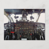 Jet Vliegtuig cockpit Briefkaart (Voorkant)