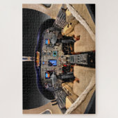 Jet Vliegtuig Cockpit Legpuzzel (Verticaal)