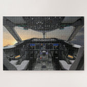 Jet vliegtuig cockpit legpuzzel (Horizontaal)