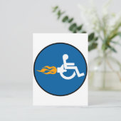 Jet Wheelstoel Briefkaart (Staand voorkant)