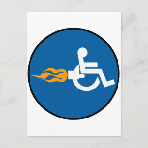 Jet Wheelstoel Briefkaart