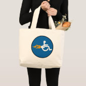 Jet Wheelstoel Grote Tote Bag (Voorkant (product))